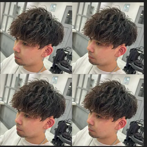 メンズミニモ学割限定❤️🔥カット+パーマ全種+眉カット+トリートメント
