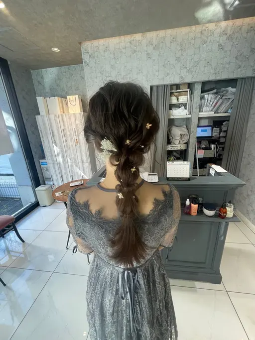 🫧☁️特別な1日のヘアアレンジ☁️🫧ヘアメ アレンジ🤍🤍9時前早朝可