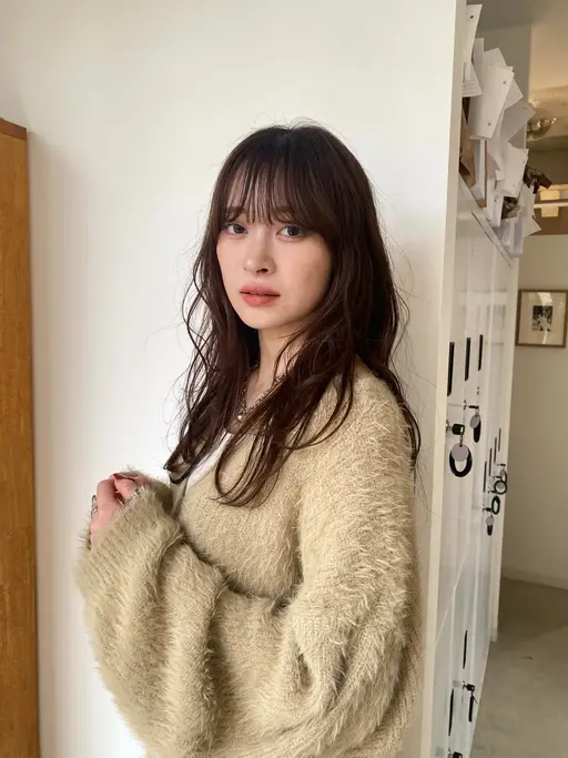 《人気No.1 🤍美髪ケアを始めたい方におすすめ》✳︎似合わせカット+高濃度水素🫧艶カラー+パウダートリートメント