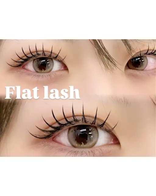 【7月限定メニュー🌺】LEDフラットラッシュ100本+束感コーティング仕上げ付き✨