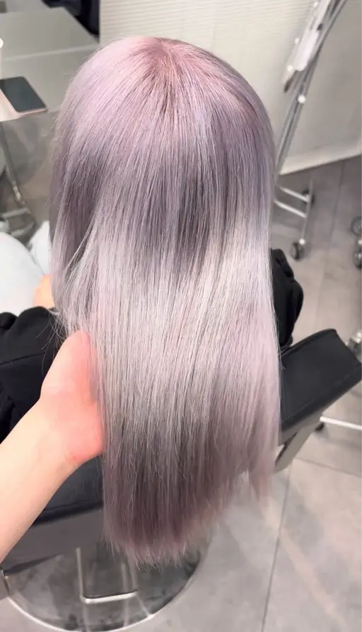 【限定価格🉐】🩵ダブルカラー(リタッチ含む)➕透明感カラー➕リペアトリートメント✨️💓