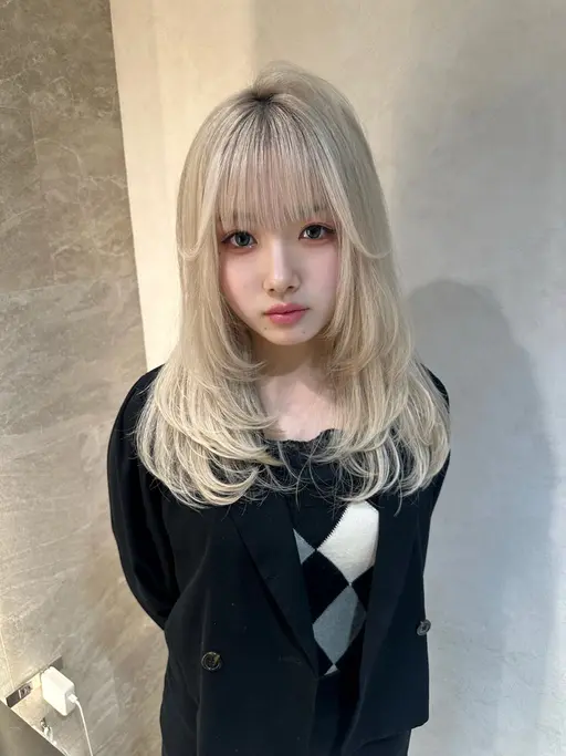 【💗限定クーポン💗】ブリーチ無しダブルカラー+韓国ヘア+髪質改善シルクトリートメント