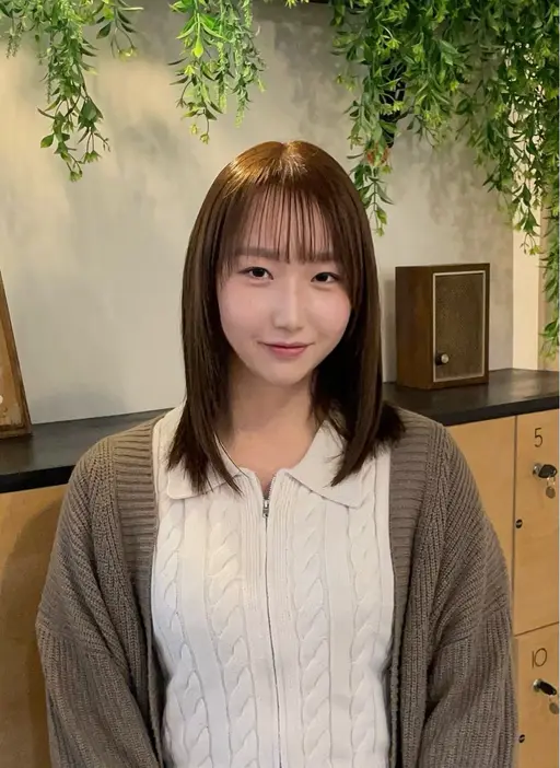 【新規の方オススメ】似合わせカット+色落ちも可愛いグロスブラウンカラー