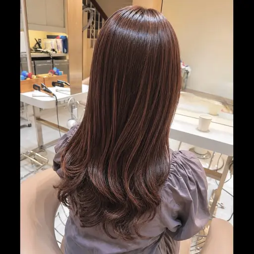 コテ巻き風パーマ ※肩より下の長い方限定 #デジタルパーマ