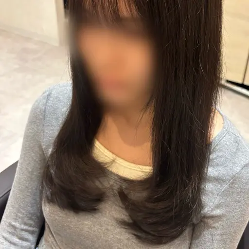 【練習モデル】朝限定☀️ミディアム​〜​ロングの方顔まわりレイヤーカット✂︎🫧