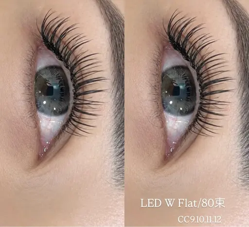 【Minimo限定】LEDフラットラッシュ180本|濃密ぱっちりeye