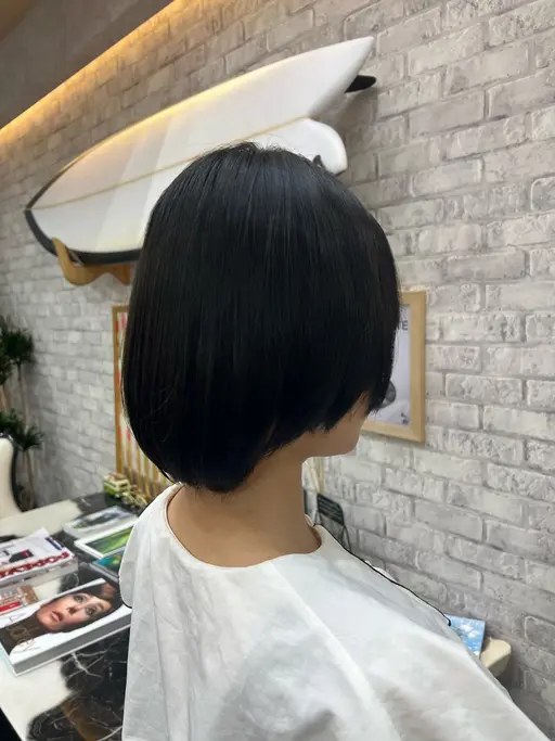 カラー🖤【暗染】オフブラック☆一時的に黒にしたい方オススメ‼️その後も明るくなります🌟