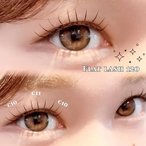 《平日限定🪽》フラットラッシュ120本orボリュームラッシュ400本🍓🫧( LED変更+2200円)