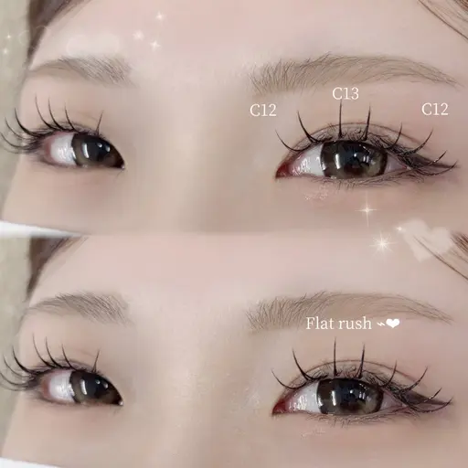 オフなし🎀【フラットラッシュ100本】［藤沢/マツエク］
