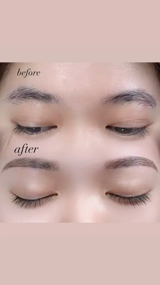 垢抜け眉スタイリング🖤似合わせ眉毛【眉ワックス、間引き、メイク込】