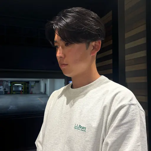 ［土日限定］🌱メンズセンターパートニュアンスパーマ＋カット＋贅沢保湿トリートメント