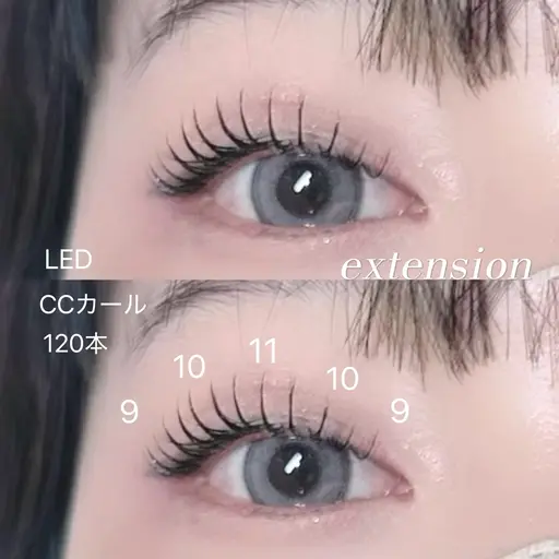 《LED》100本 束感仕上げ✨️