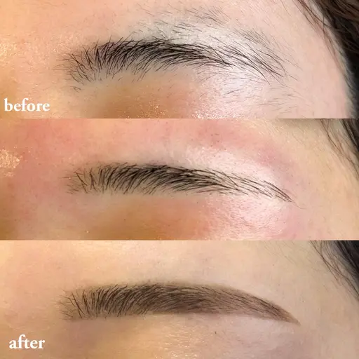 眉毛Wax脱毛🌷メイク仕上げ込