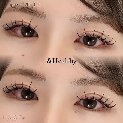 🌞新!【&healthyアンドヘルシー】🌞フラットラッシュ120本➕まつ毛パーマ/渋谷