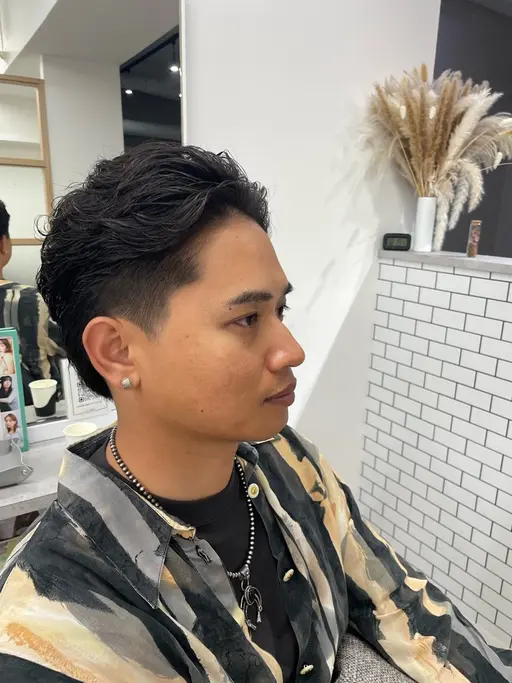 【men'sカット+似合わせ眉WAX+産毛ケア】トータルグルーミングコース (フェード可◎)