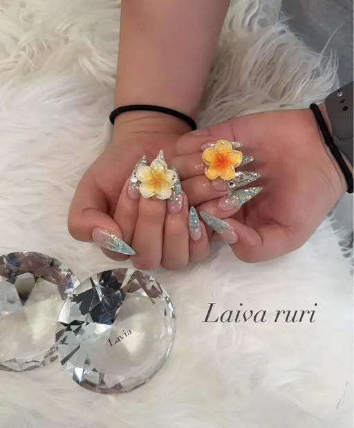 🦋スカルプネイルモデル ワンカラーorラメグラ🦋