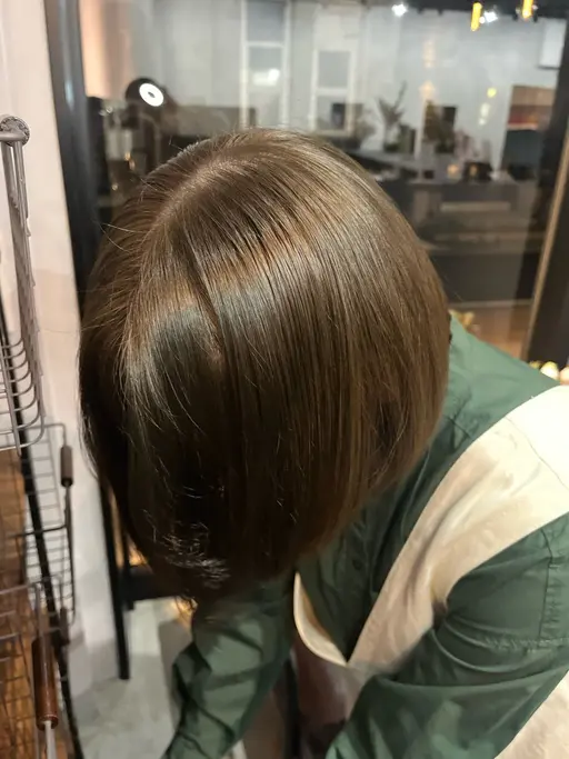 【人気No.1クーポン⭐️】艶カラー+プレミアム髪質改善UPTOGLOSトリートメント