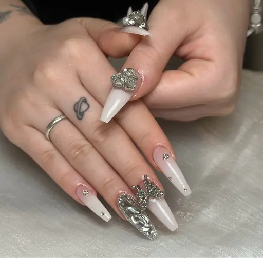 ♥️チップ長さだし10本💅+90分もち込みデザイン💠