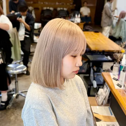 🌸当日予約限定クーポン🌸ブリーチ込み【ダブルカラー+メンテナンスカット+1stepトリートメント】通常カット変更可!