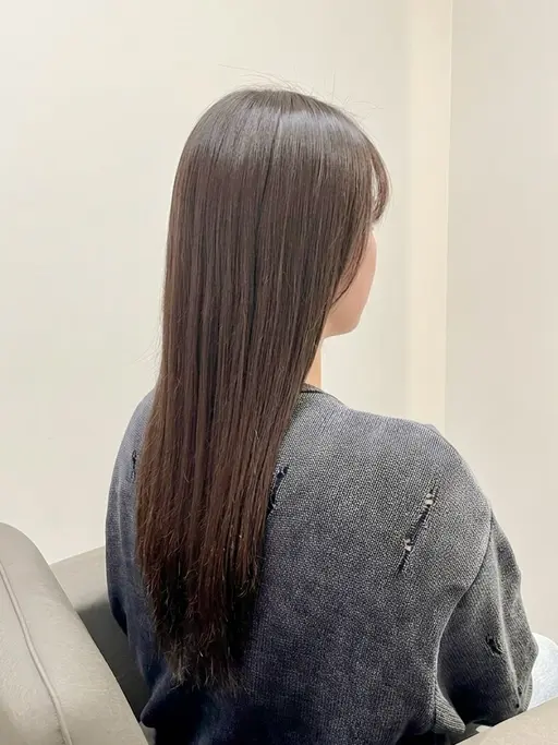 【縮毛矯正+カット+トリートメント】