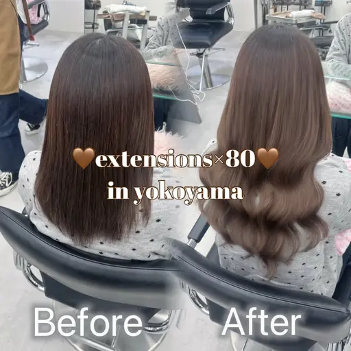 【6,8,10日限定メニュー🎶】シールエクステ80本付け放題(馴染ませカット付き✂︎♡)
