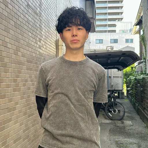 【人気No. 1メニュー✨】メンズカット+ルーズパーマ(シャドウパーマ、ラフカール)