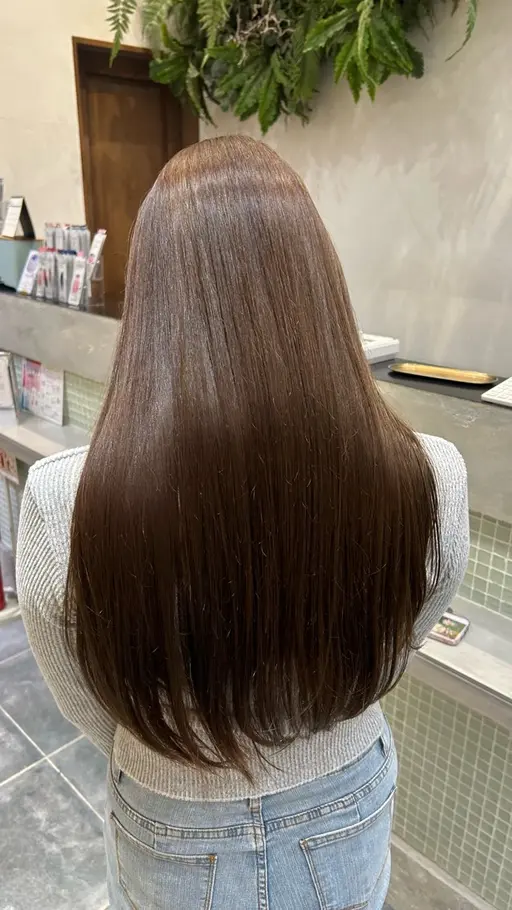 【髪の傷みが気になる方🧡✨️】艶感カラー+REZOケア+marbb体験付き