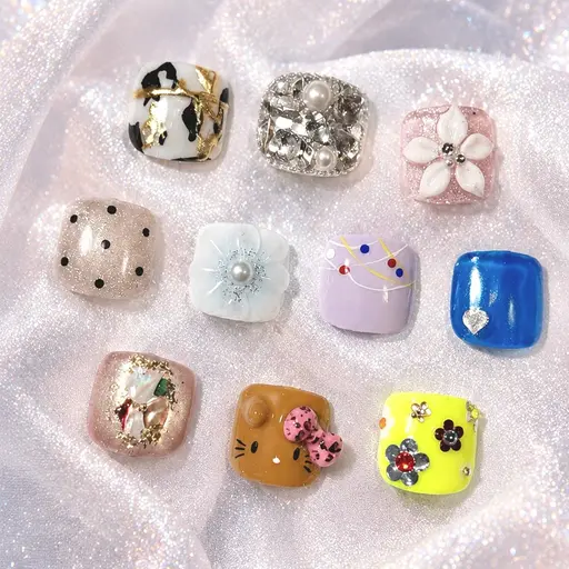【Mio指名限定】フットネイル◆ワンカラー+選べる親指アート¥4900