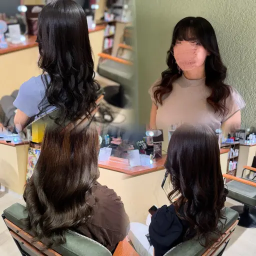 巻き下ろしヘアセットモデル🎀🪄