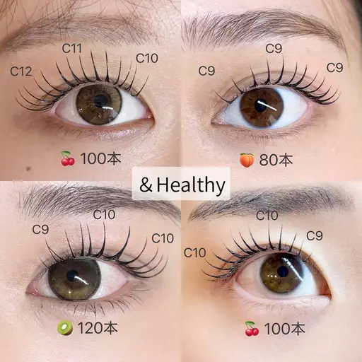【平日予約限定🉐】&ヘルシー80本 フラットラッシュ無料❣️束感コーティング付