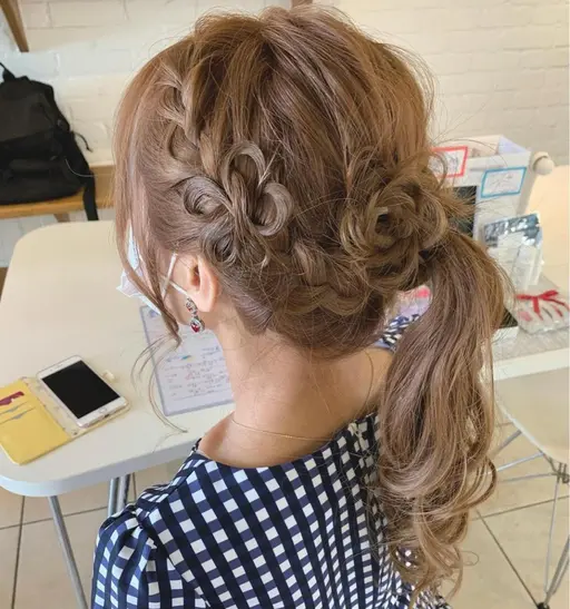 ヘアセット🎀(シンプルなセット.ハーフアップ.編みおろし.フルールヘアなどなんでもOK！)