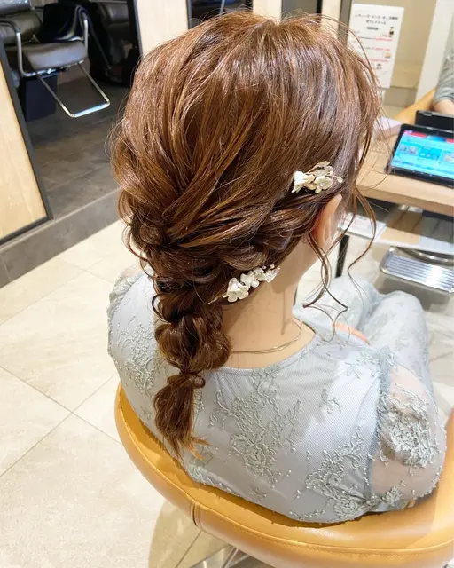 🎀編み下ろしヘアセット🎀