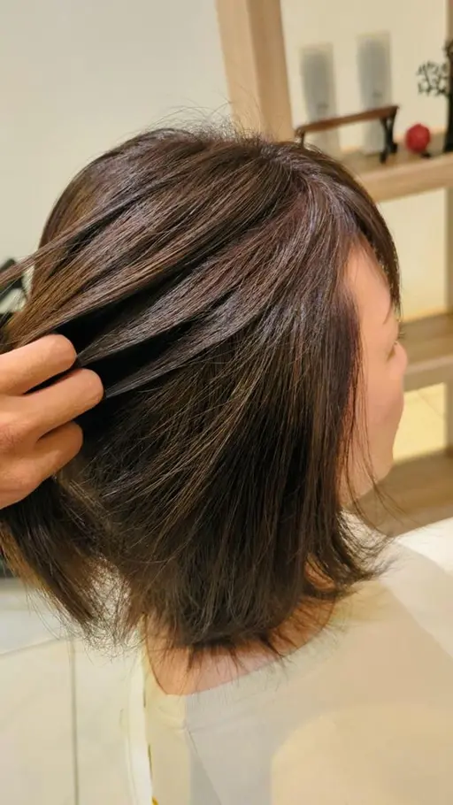 白髪ぼかしハイライト