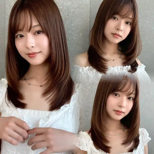 ❤️‍🔥平日限定❤️‍🔥韓国風似合わせカット➕透明感カラー・艶カラー➕1stトリートメント（レイヤー・ボブ）