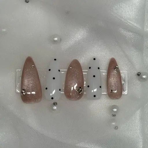 長さ出し10本【ドット✖️マグネット💅サンプルA】コース
