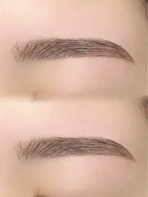 眉毛ワックス＋間引きカット＋メイク✨️
