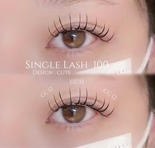 マツエク シングルラッシュ100本💞
