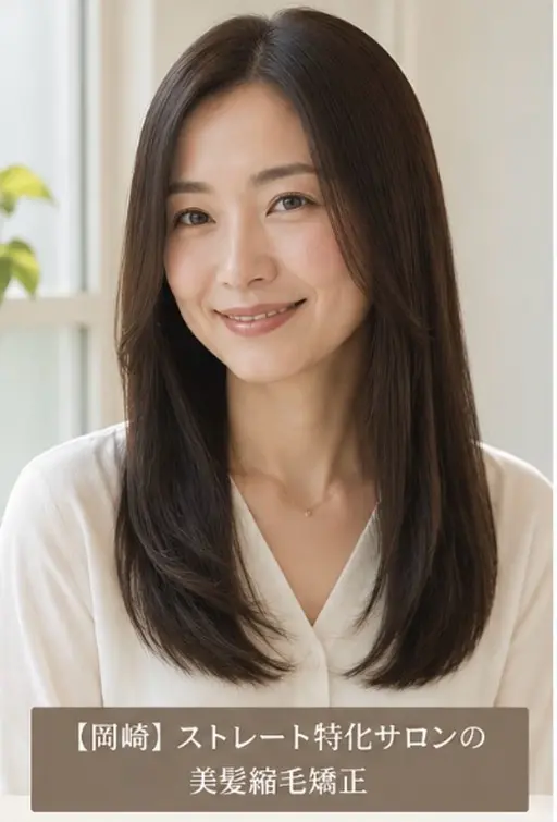 【岡崎】ストレート特化サロンの美髪縮毛矯正