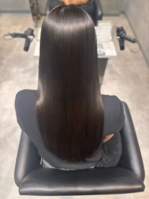 縮毛矯正ストレート&1step Tトリートメント🩶✨