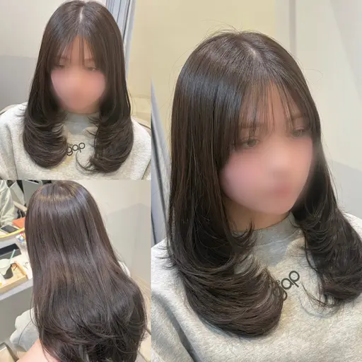 【ゲリラクーポン】カット+透明感カラー+4STEP トリートメント+スパSH