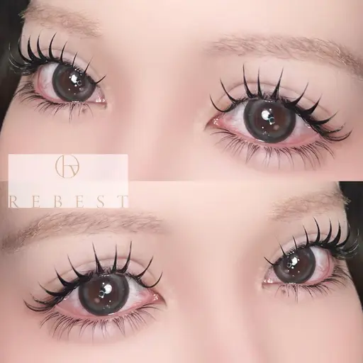 【バサバサ束感】Wフラット🤍140束🎀海外風/ギャル/つけま風/ロングエクステ