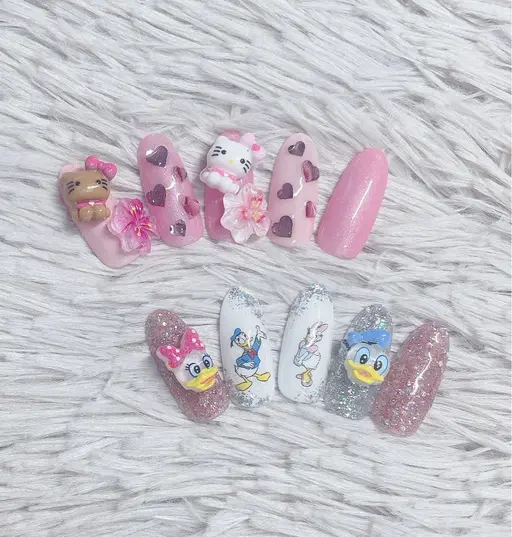 🌼キャラネイル🦄パーツ盛りだくさん💛オフ込み🌼