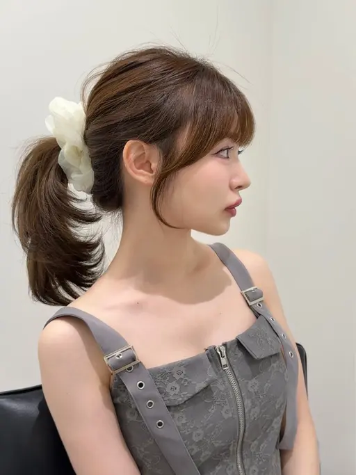 【骨格変わります!】韓国風前髪、顔まわりカット🫧仕上げの巻き込み🌟