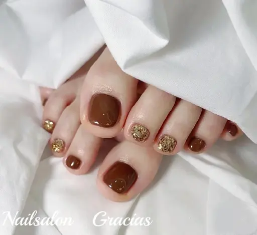【ケア込・新規オフ無料】FOOT🌈バス付き⭐ワンカラー⭐️土日➕550円／マグネット➕1500円／ラメ➕1000円
