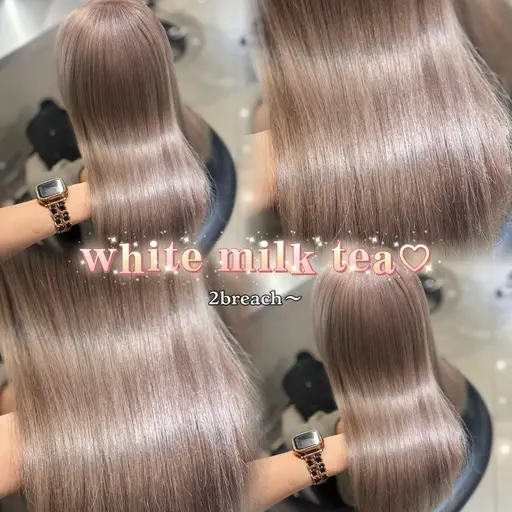 【⭐️ミニモ学割U30限定⭐️】ブリーチありダブルカラー+3step treatment🫧