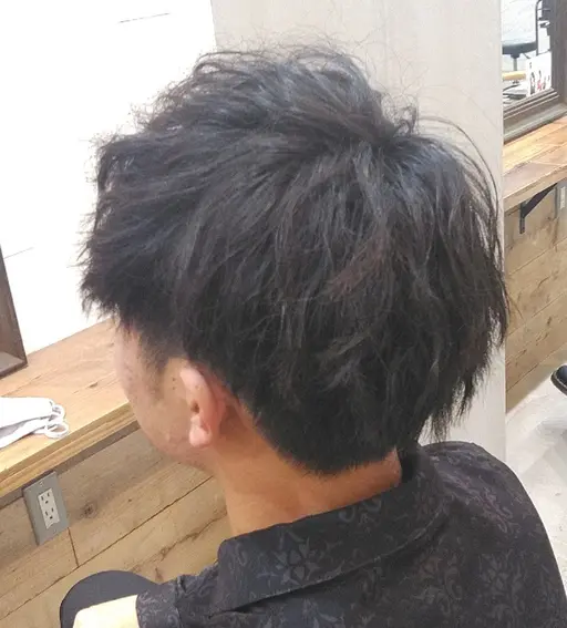 【ツイスト◎ツイスパ◎フェザー】メンズケアパーマ+トリートメント
