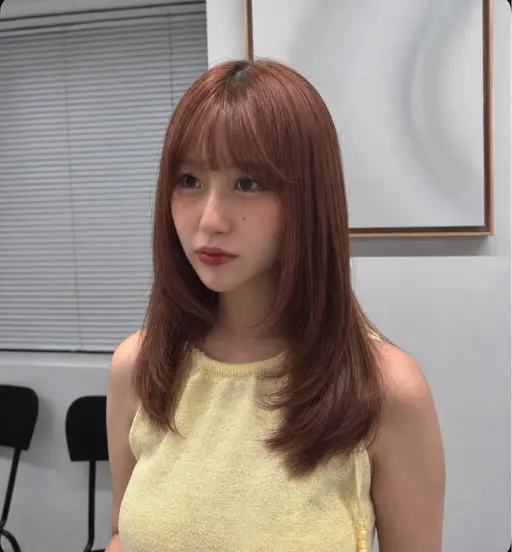 【期間限定🌱】韓国風レイヤーカット+艶カラー+プレミアムトリートメント🫧🍒
