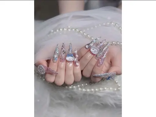 1️⃣人気🥰😍「10本チップ長さだし」デザイン持ち込みやり放題14980円->10980円