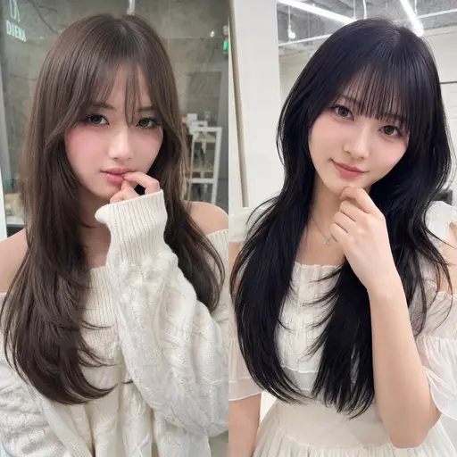 🌸ミニモ学割U24 【カット+透明感アディクシーカラー+超音波ミルボン3step TR】✨#韓国