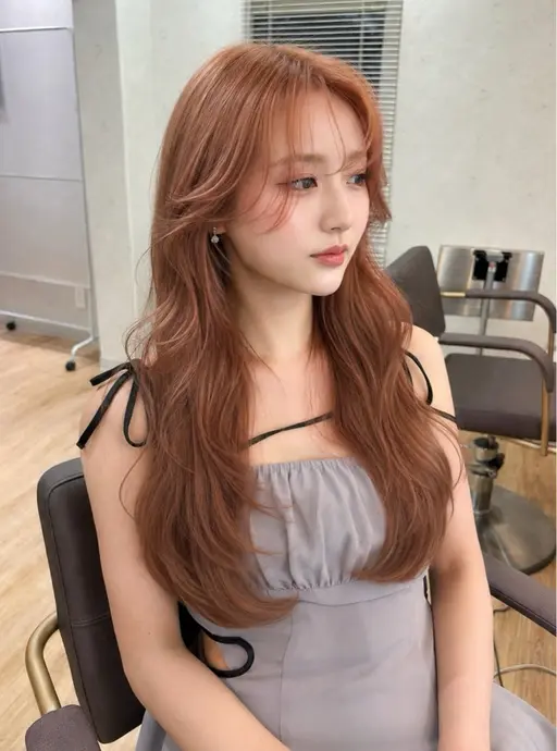 韓国カット+水素カラー⭐︎艶々ダメージレス+クイックトリートメント（美髪コース）